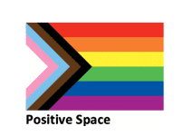 Positive space logo